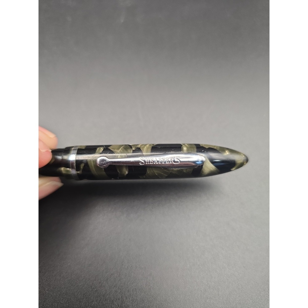VTG 1930s Sheaffer Balance Fountain Pen Grey Pearl Black 3 Nib For Restoration - Picture 2 of 10